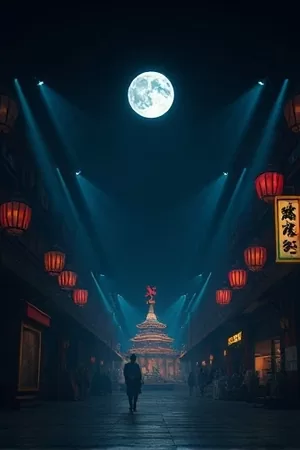 《收音筒下的故事》竖版海报，录音师举着挑杆话筒跟拍