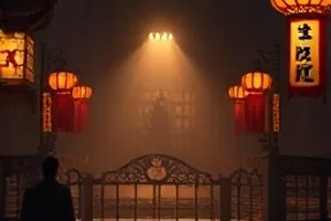 《长夜归舟》第三季横版海报，三兄弟立于夜雾码头